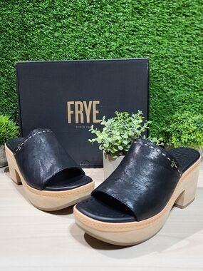 Frye Women's Hazel Slide, Black - 8.5M NEW